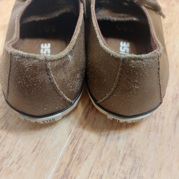 Converse brown leather converse women's  sz 6 - Picture 3 of 10